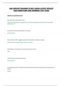 ABC SERVER TRAINING STUDY GUIDE LATEST UPDATE 2024 QUESTIONS AND ANSWERS 100&percnt; PASS 
