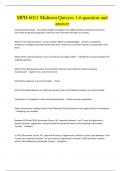 MPH-6011 Midterm Quizzes 1-6 question and answer  Analytic 
