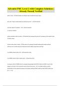 Adventis FMC Level 2 with Complete Solutions &vert; Already Passed&vert; Verified