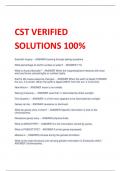 CST VERIFIED  SOLUTIONS 100%