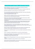  Clinical Informatics Exam 1 &lpar;100&percnt; Errorless Answers&rpar;