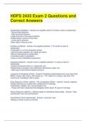HDFS 2433 Exam 2 Questions and Correct Answers