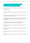 Chapter 14 SEC Reporting exam questions and answers 2024