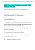 SEC Reporting Requirements with 100&percnt; correct answers