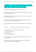 Chapter 12 - Financial Reporting and the SEC with 100&percnt; correct answers&period;