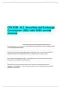 CPA FAR - U&period;S&period; Securities and Exchange Commission &lpar;SEC&rpar; with 100&percnt; correct answers