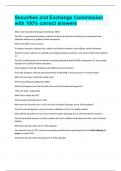 Securities and Exchange Commission with 100&percnt; correct answers