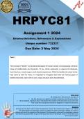 HRPYC81 Assignment 1 (COMPLETE ANSWERS) 2024 - DUE 2 May 2024 