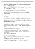 TEXAS MPJE-CONTROLLED SUBSTANCES &lpar;FEDERAL AND STATE RULES&rpar;