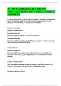 ATI RN FUNDAMENTALS ONLINE PRACTICE 2024 A WITH 100&percnt; CORRECT ANSWERS&period;