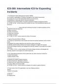 ICS-300&colon; Intermediate ICS for Expanding Incidents