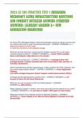 2024 AZ 305 PRACTICE TEST 1 DESIGNING MICROSOFT AZURE INFRASTRUCTURE QUESTIONS AND CORRECT DETAILED ANSWERS &lpar;VERIFIED ANSWERS&rpar; &vert;ALREADY GRADED A&plus; NEW GENERATION HIGHSCORE