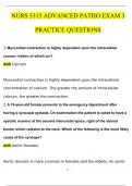 NURS 5315: Advanced Pathophysiology Exam 3 Practice Questions with 100% Correct Answers | Updated | Download to score A+