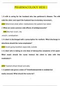HESI Pharmacology Exam 1 Questions with 100% Correct Answers | Updated | Download to score A+
