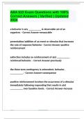 ABA 622 Exam Questions with 100&percnt; Correct Answers &vert; Verified &vert; Updated 2024