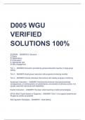 D005 WGU VERIFIED  SOLUTIONS 100%