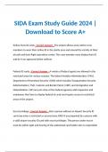 SIDA Exam Study Guide 2024 | Download to Score A+