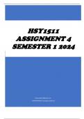 HSY1511 Assignment 4 Semester 1 2024