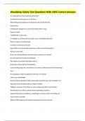 Woodshop Safety Test Questions With 100&percnt; Correct Answers 