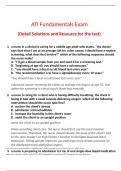 ATI Fundamentals Exam (Detail Solutions and Resource for the test)