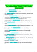 A&P Theory exam 1 Galen Latest Update 2024-2025 Questions and Verified Correct Answers Guaranteed A&plus;