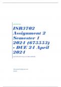ISR3702 Assignment 2 Semester 1 2024 (675553) - DUE 24 April 2024