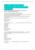 MGMT 3850 CHAPTER 9  HOMEWORK QUESTION AND  ANSWERS