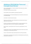 Athabasca CRJS 360 Key Terms and Concepts Exam Review Questions & Answers Graded A+