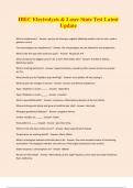 IBEC Electrolysis & Laser State Test Latest Update