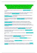 Straighterline American Government Final Exam Latest Update 2024-2025 250 Questions and Verified Correct Answers Guaranteed A&plus;