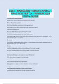  C202 - MANAGING HUMAN CAPITAL - PRACTICE TEST A – REVIEW 2024 STUDY GUIDE