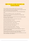 IBEC STUDY GUIDE 2024&sol;2025 with Verified Solutions