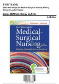 Test Bank - Davis Advantage for Medical-Surgical Nursing Making Connections to Practice, 3rd Edition (Hoffman, 9781719647366), Chapter 1-56 | Rationals Included