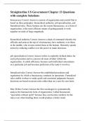 Straighterline US Government Chapter 13 Questions with complete Solutions