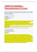 Adult Gerontology - Highest Score A&plus;&period;