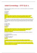 Adult Gerontology Top Score A&period;