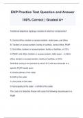 ENP Practice Test Question and Answer 100&percnt; Correct &vert; Graded A&plus;