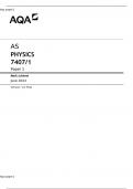 AS PHYSICS 7407/1 Paper 1