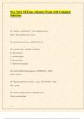 New York All Lines Adjuster Exam with Complete Solutions &vert;&vert; 2024