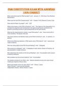 PGM Constitution Exam with Answers 100&percnt; Correct 