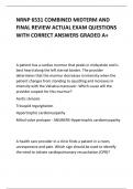 NRNP 6531 COMBINED MIDTERM AND FINAL REVIEW ACTUAL EXAM QUESTIONS WITH CORRECT ANSWERS GRADED A+