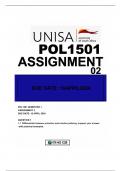 POL1501 &lpar;SEMESTER 01 &rpar;ASSIGNMENT 02 DUE 18APRIL2024