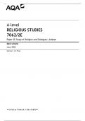 A-level RELIGIOUS STUDIES 7062/2E