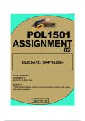 POL1501 ASSIGNMENT 2 DUE 18 APRIL