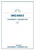 INC4803 ASSIGNMENT 1 ANSWERS 2024