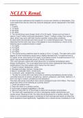 NCLEX Renal&period; High Class Solution&period;