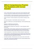 IBOLC Comprehensive Practice Test Questions with Correct Answers