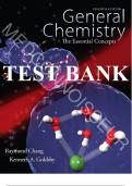 Test Bank for General Chemistry: The Essential Concept 7th Edition by Raymond Chang, Kenneth Goldsby