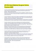 ATI RN Adult Medical Surgical Online Practice 2023