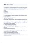 HESI EXIT 6 ICHS Exam 2024&sol;2025 Questions With Guaranteed Pass Solutions&period;